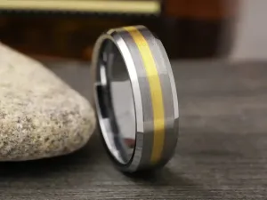 The Boardroom | Tungsten Ring with Gold