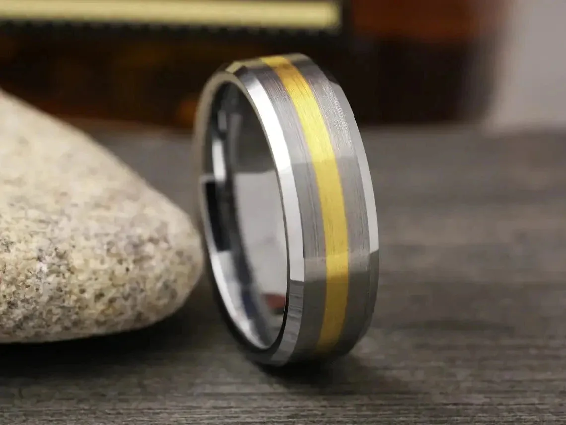The Boardroom | Tungsten Ring with Gold