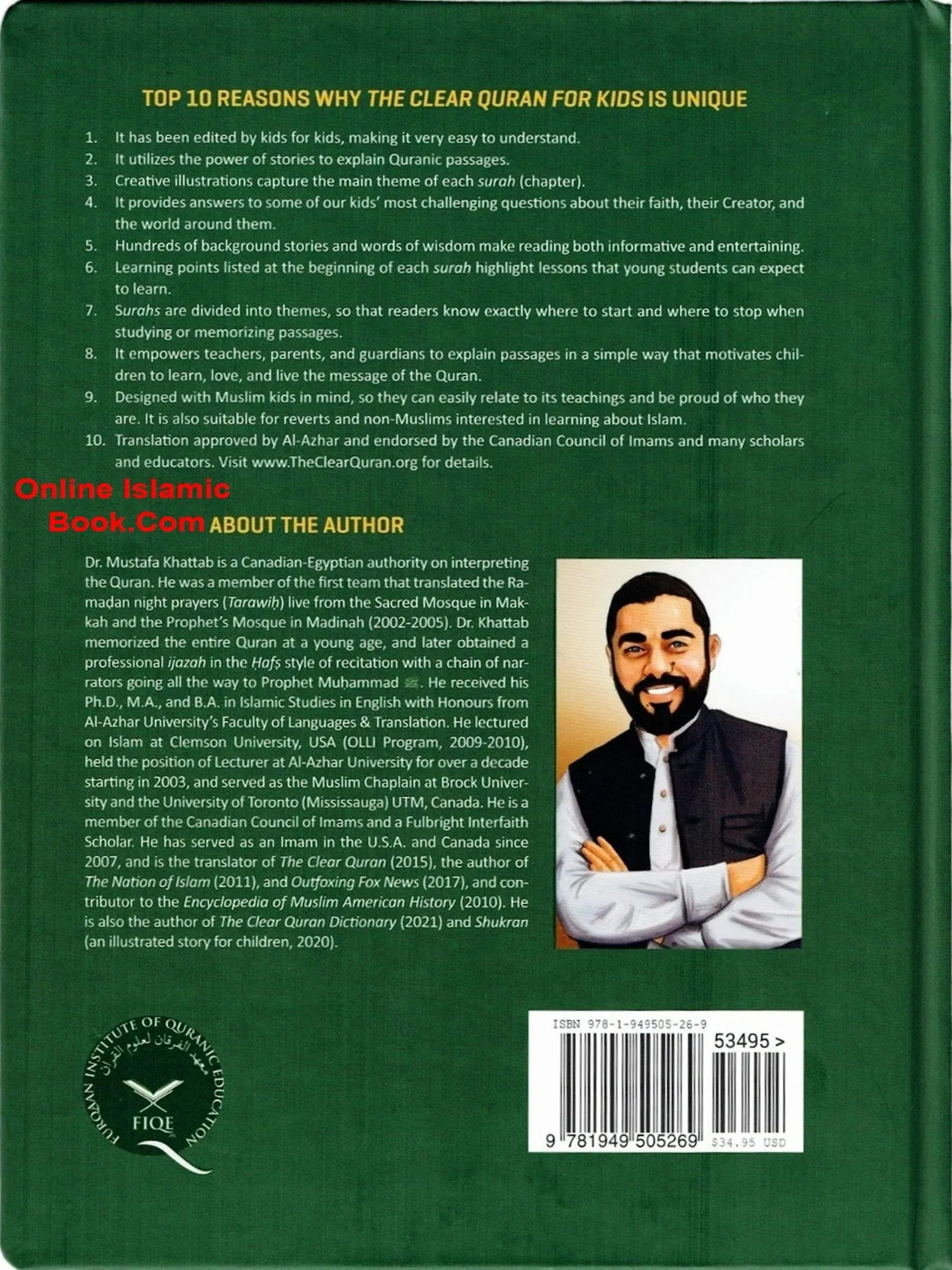 The Clear Quran Tafsir For Kids- Surahs Surahs 29-48 By Dr Mustafa Khattab (Hardcover)