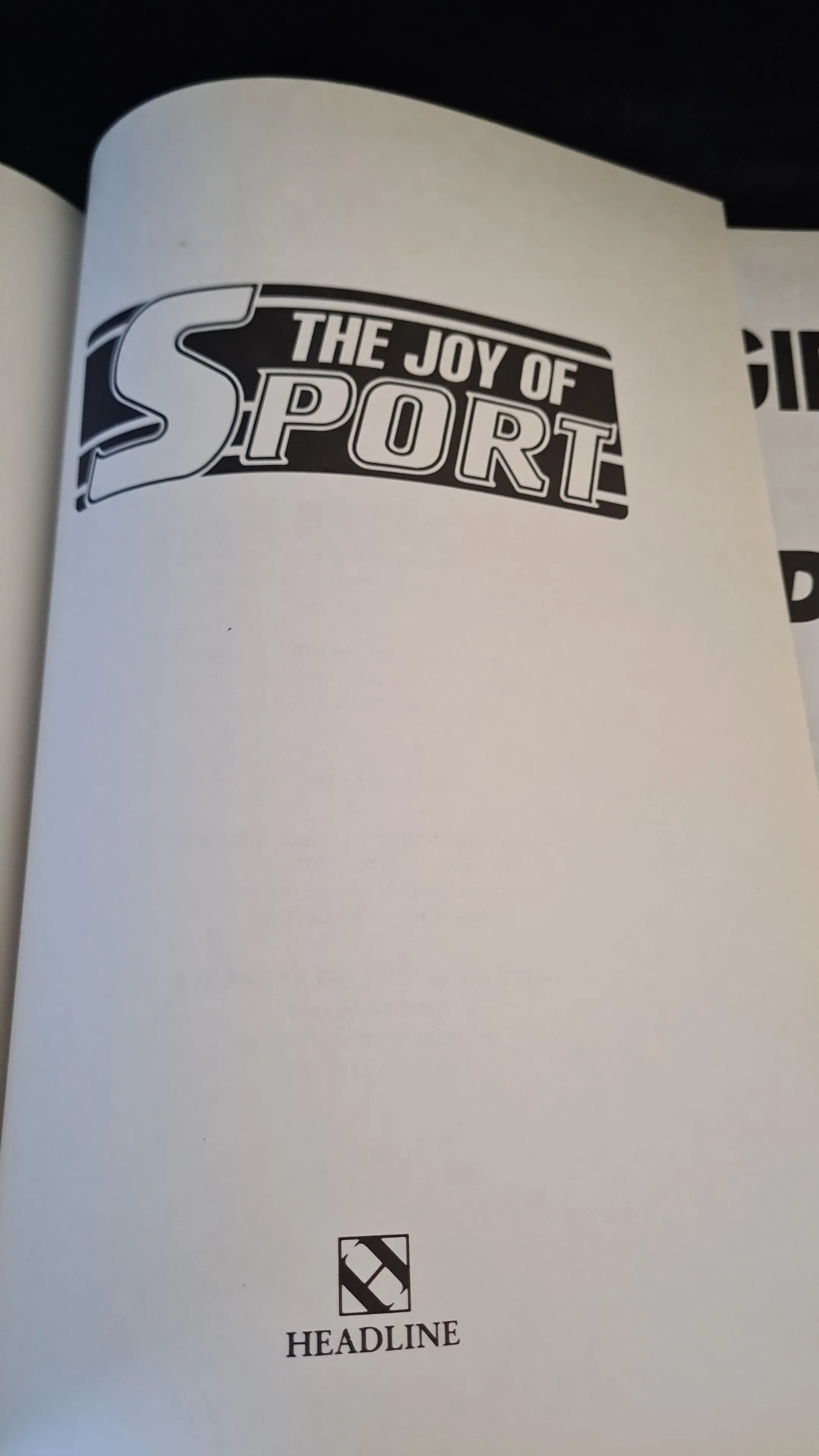 The Joy of Sport, Headline, 1991
