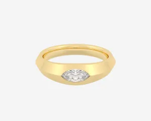 The Marquise Diamond Signet