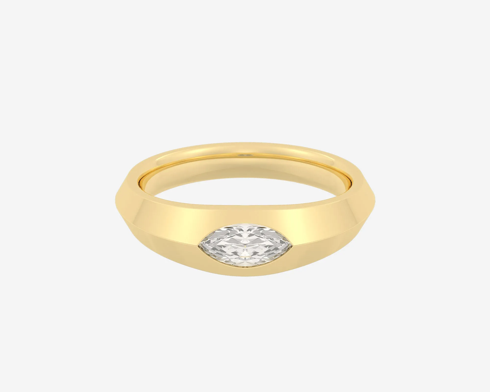 The Marquise Diamond Signet