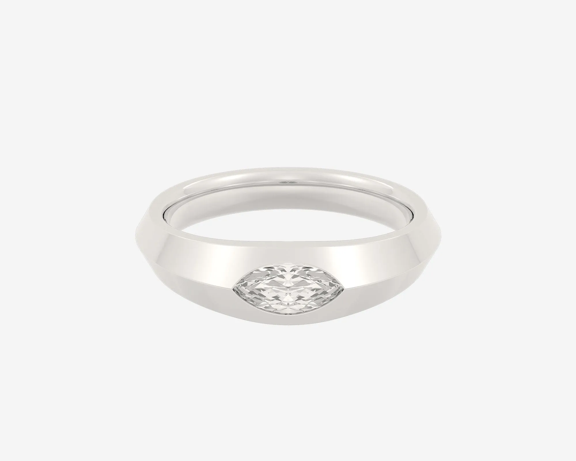 The Marquise Diamond Signet