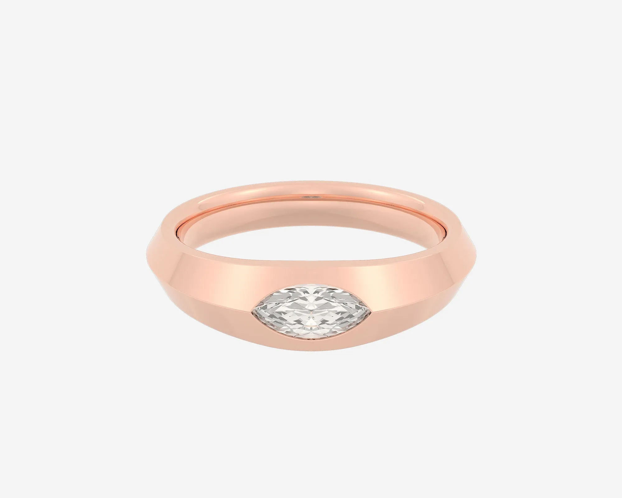 The Marquise Diamond Signet