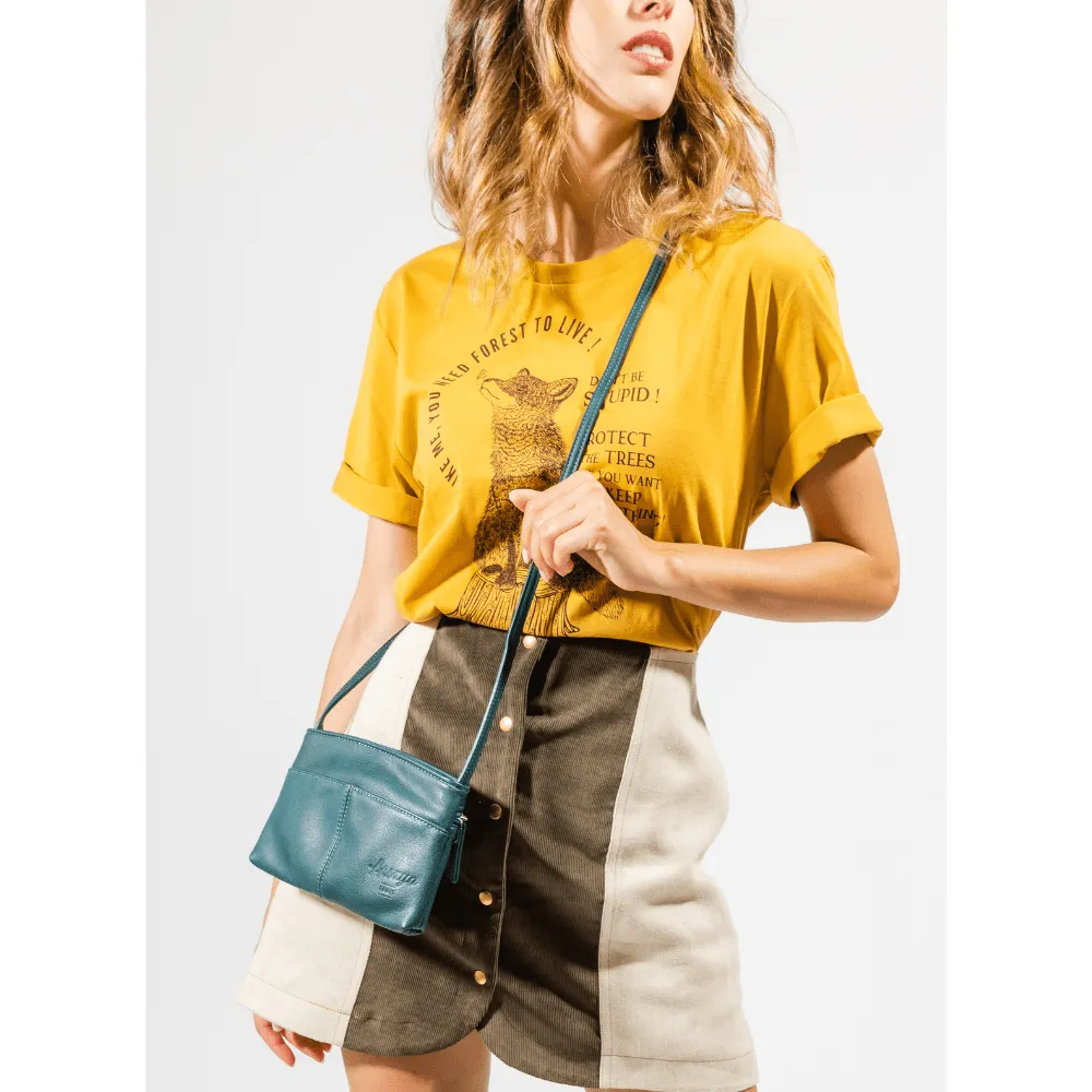 The Original Vegan Leather Crossbody Pouch | Black