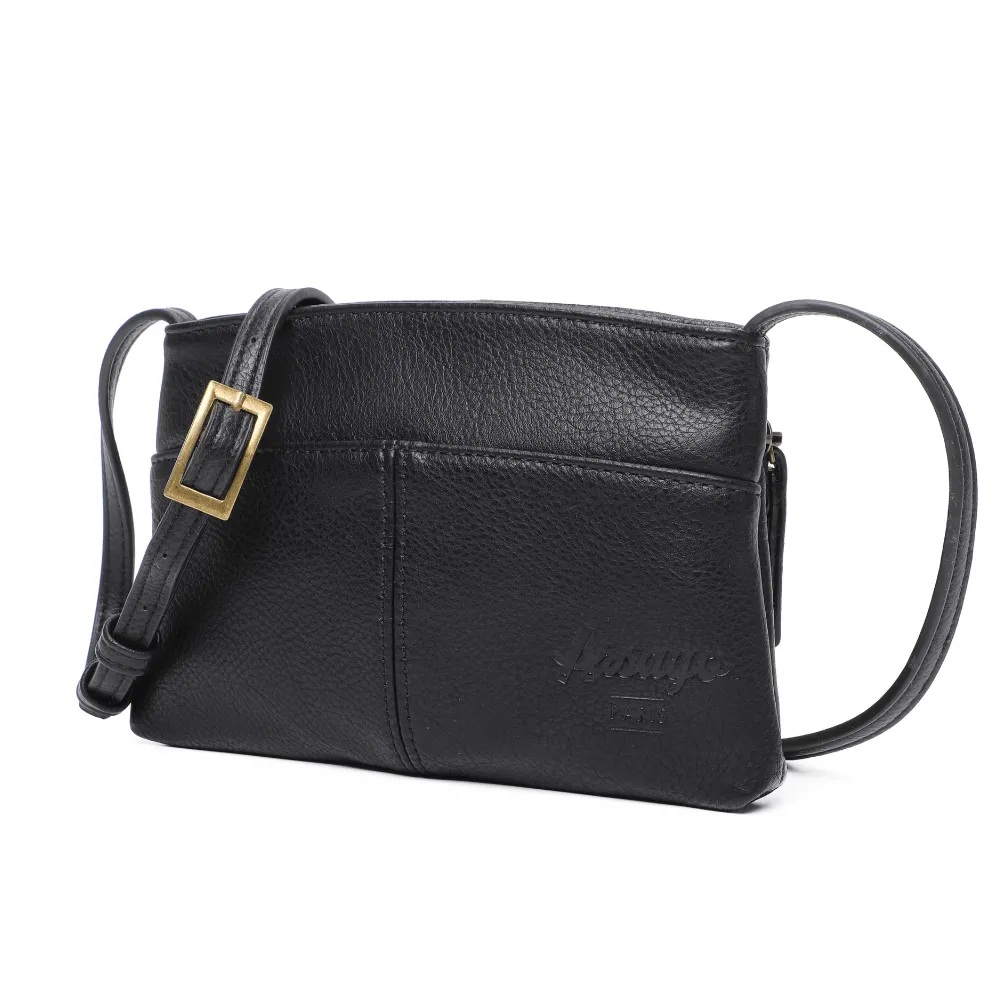 The Original Vegan Leather Crossbody Pouch | Black