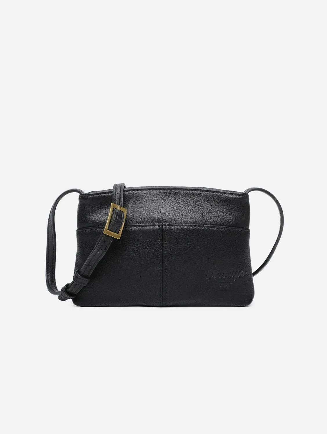 The Original Vegan Leather Crossbody Pouch | Black
