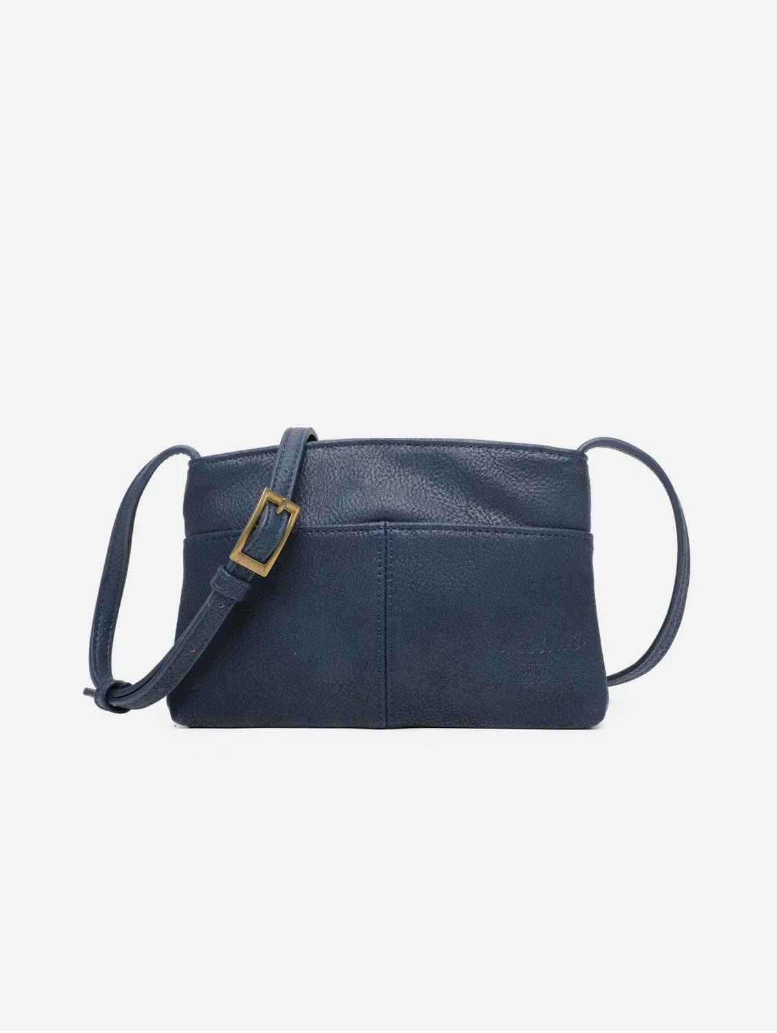 The Original Vegan Leather Crossbody Pouch | Dark Blue