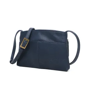 The Original Vegan Leather Crossbody Pouch | Dark Blue