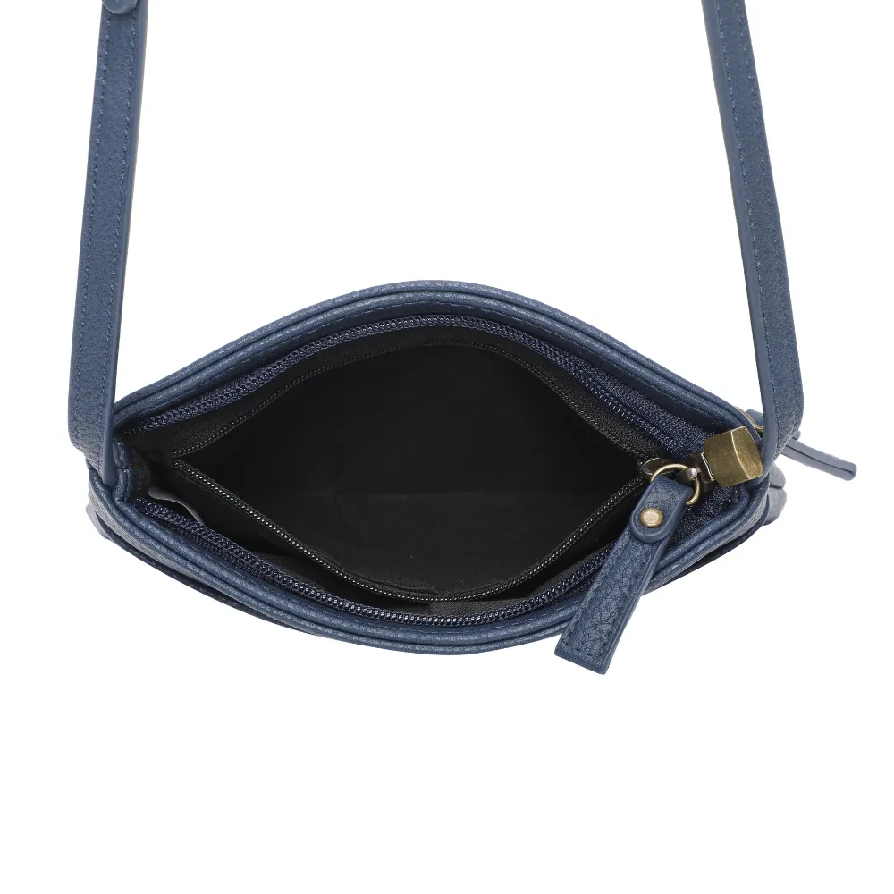 The Original Vegan Leather Crossbody Pouch | Dark Blue