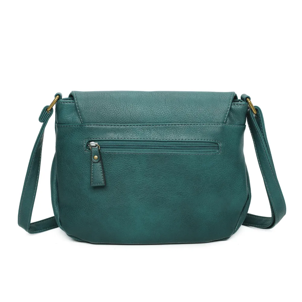 The Original Vegan Leather Shoulder Bag | Peacock Blue