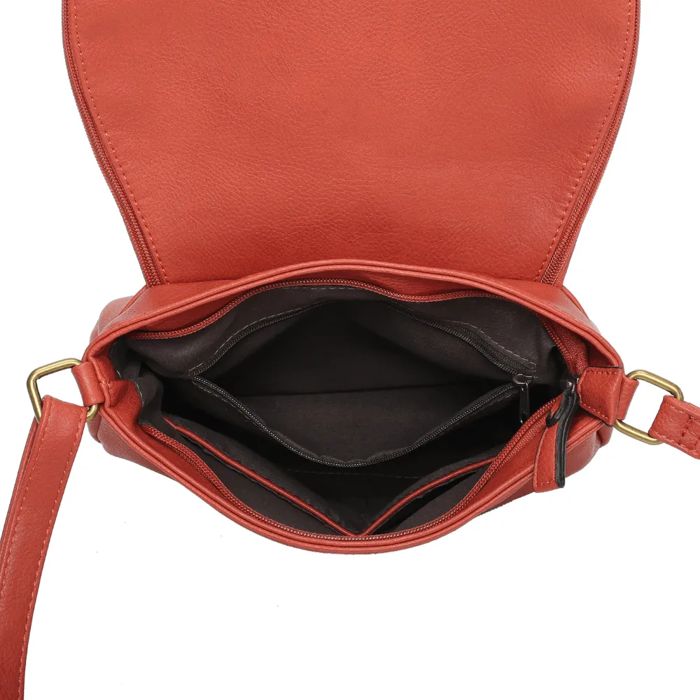 The Original Vegan Leather Shoulder Bag | Rust