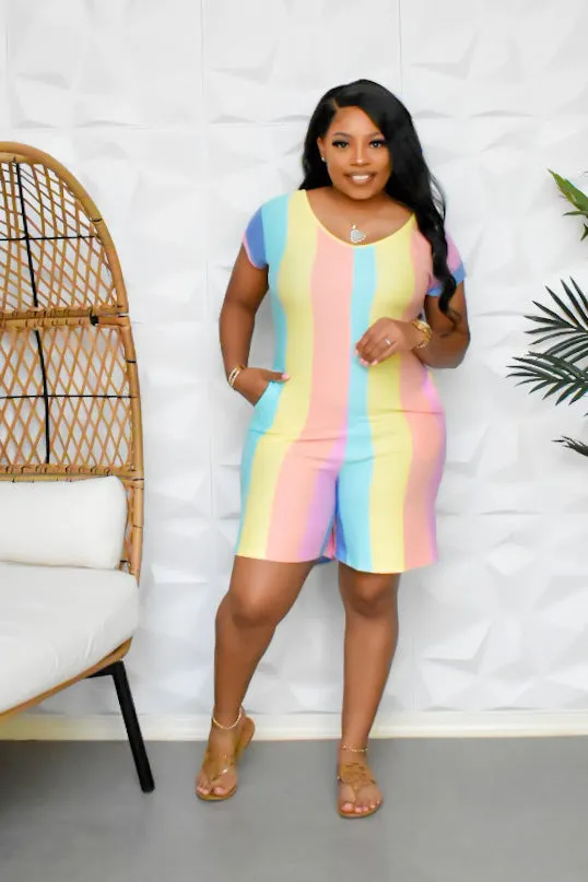 The “Unicorn” ColorBlock Romper