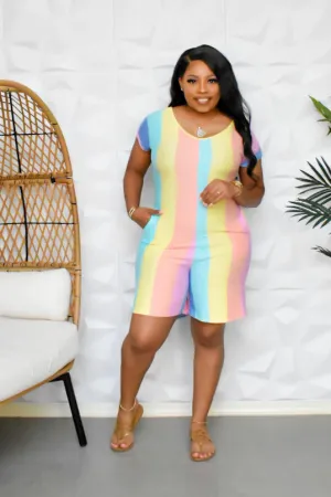 The “Unicorn” ColorBlock Romper