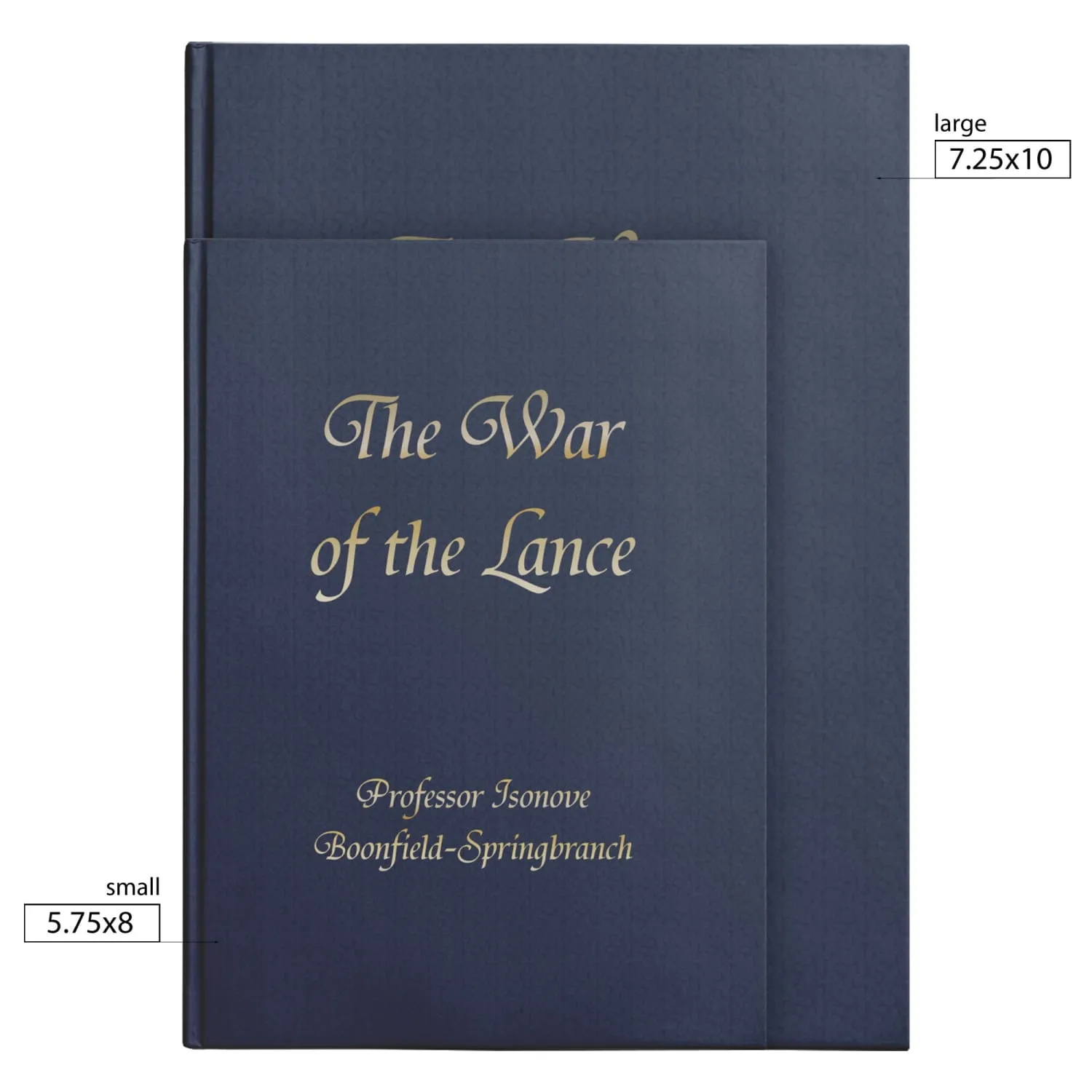 The War of the Lance by Isonove Gold Hardcover Journal