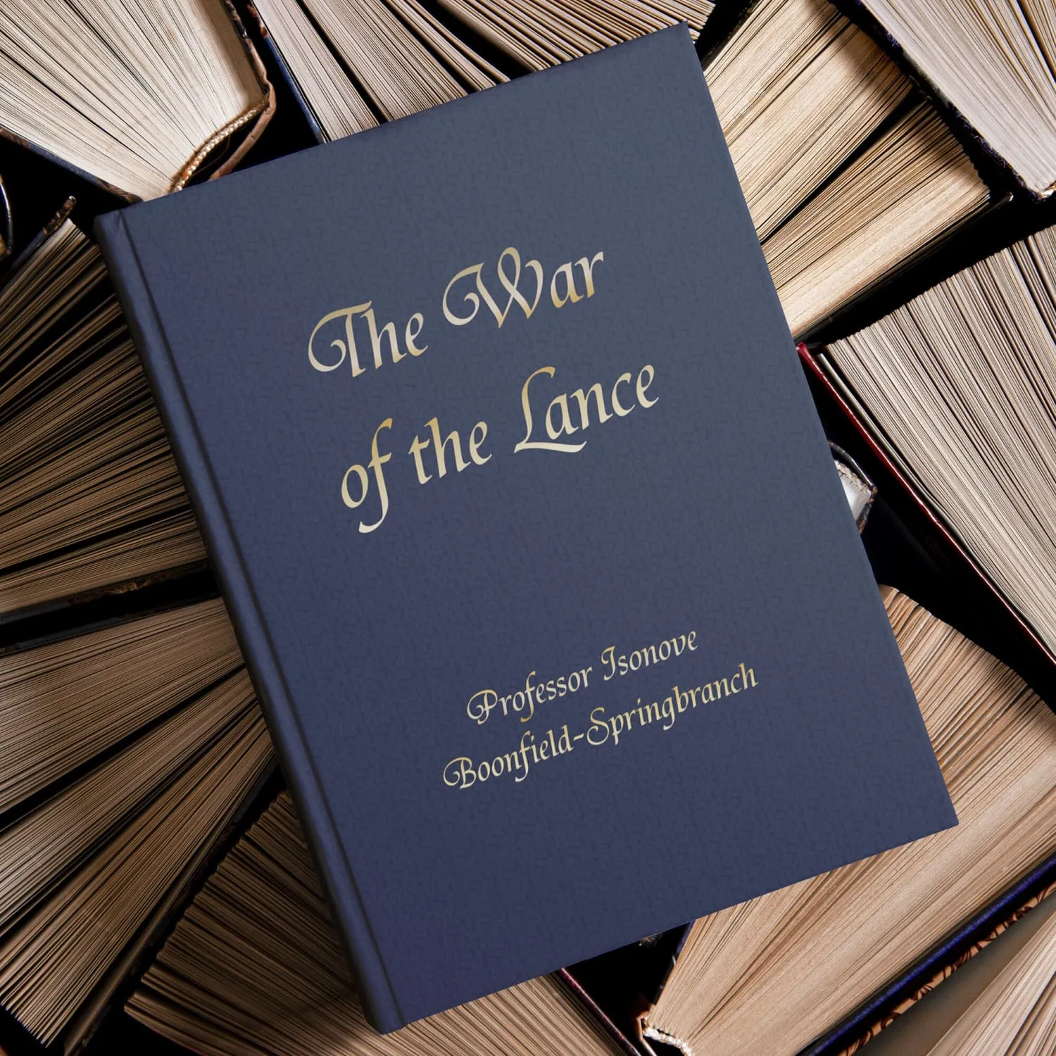 The War of the Lance by Isonove Gold Hardcover Journal