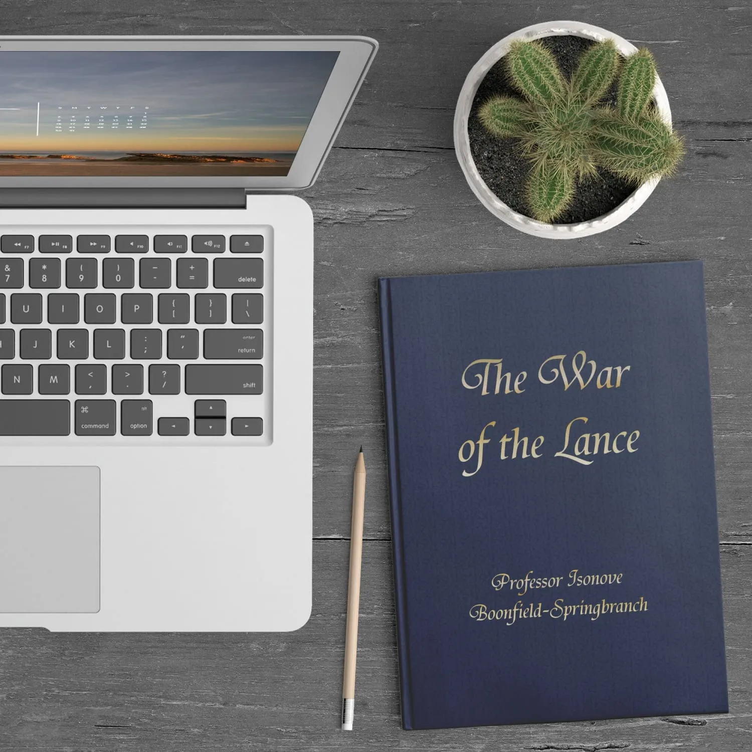 The War of the Lance by Isonove Gold Hardcover Journal