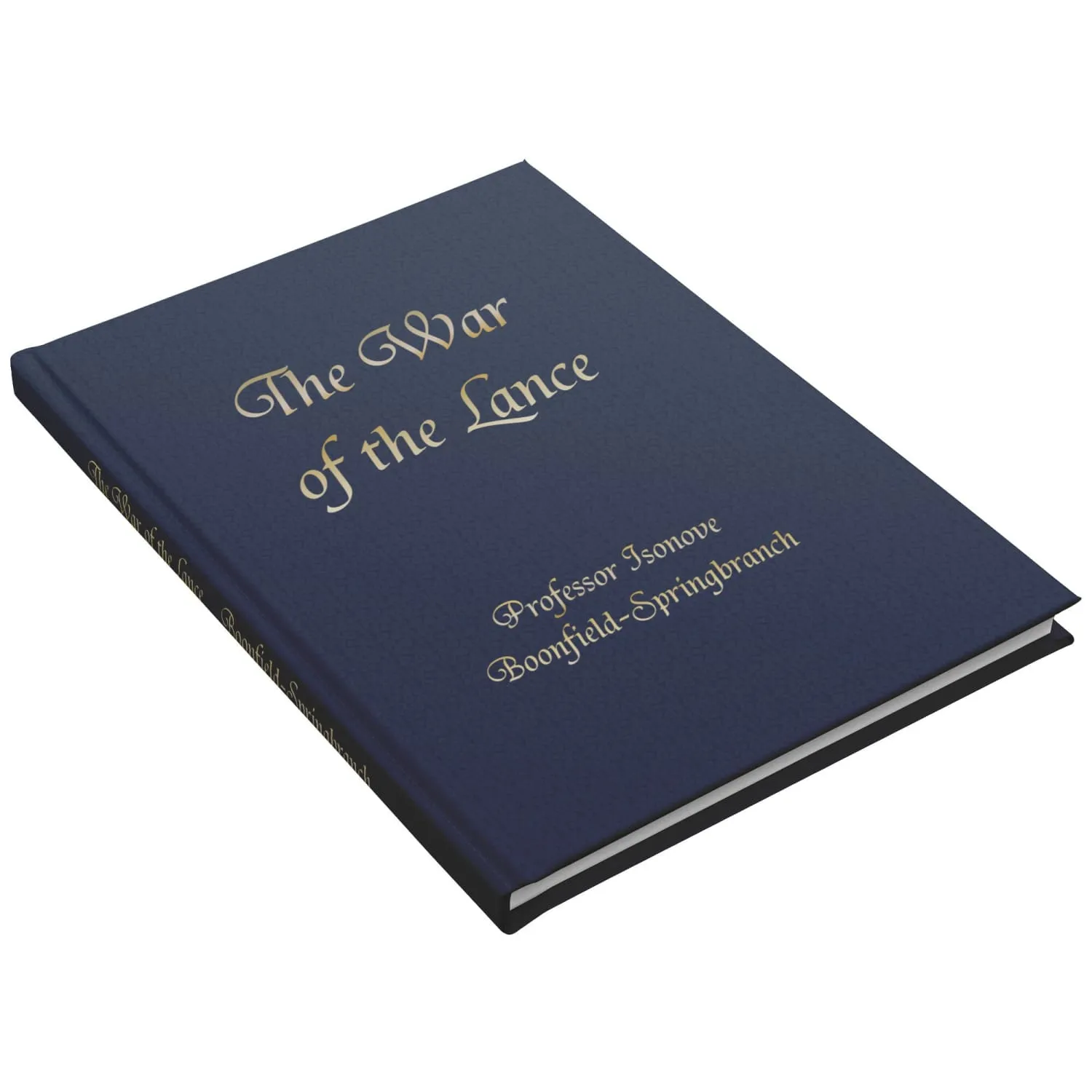 The War of the Lance by Isonove Gold Hardcover Journal