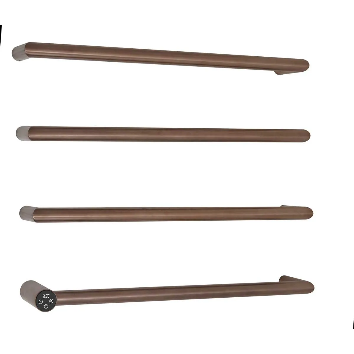 ThermaObi Brushed Bronze Electric Towel Rail Bars