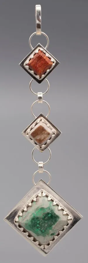Three Stone Diamond Pendant