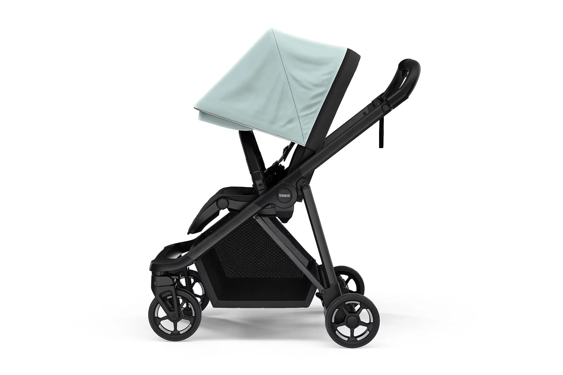 Thule Shine 4-Wheel Stroller Complete Bundle - Black / Alaska Blue