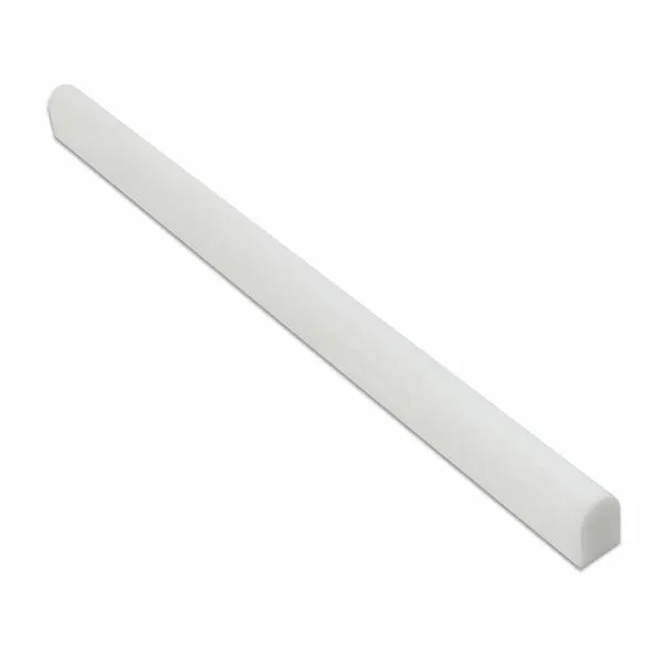 Tilefornia Thassos White Marble 1/2"X 12" Pencil Liner