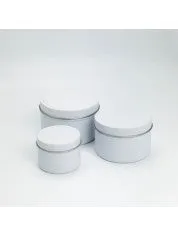 Tin 6oz Matte White