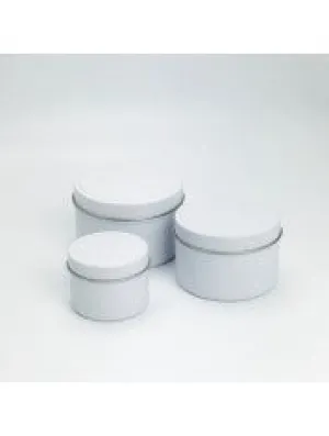 Tin 6oz Matte White