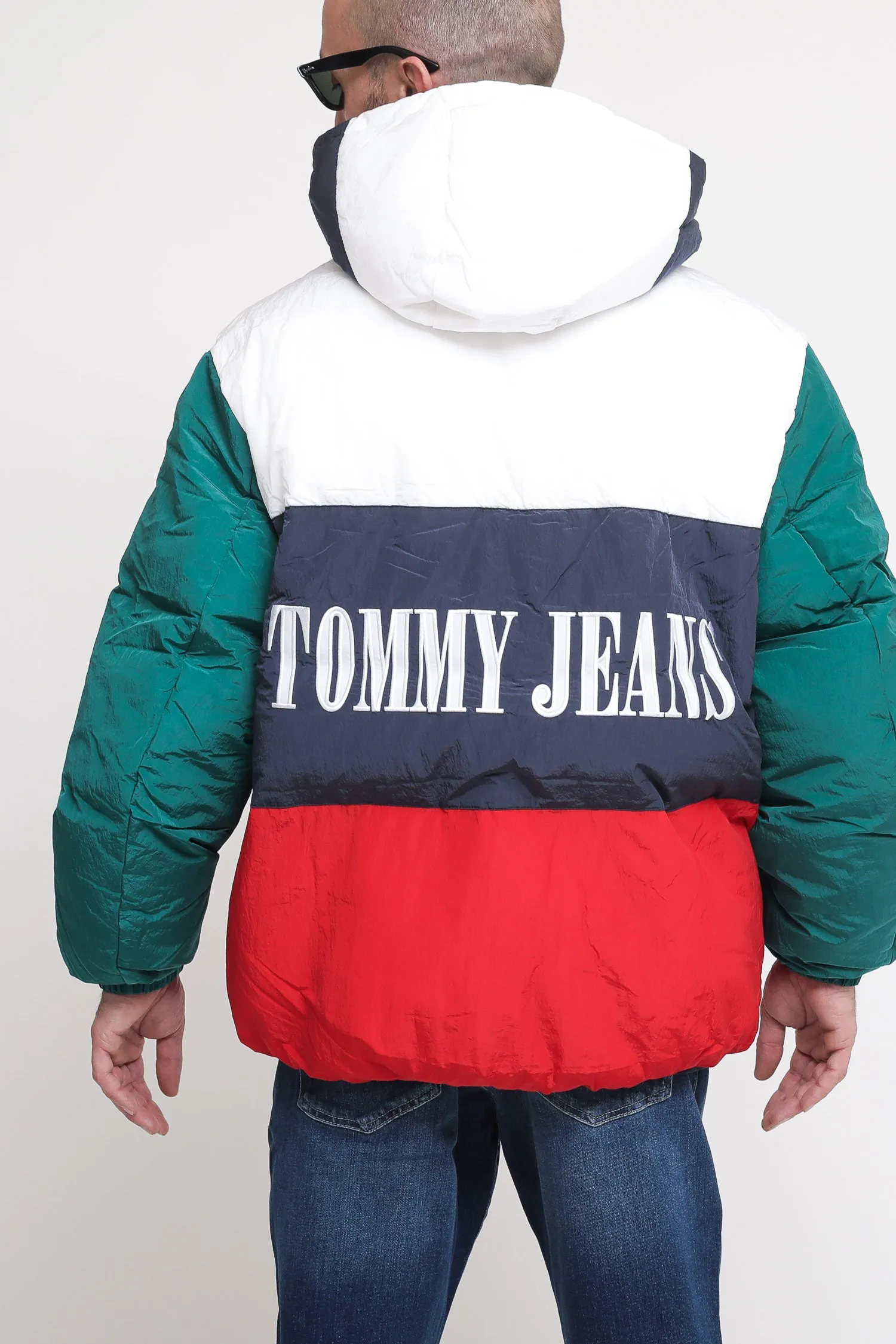 Tjm Archive Colorblock Puffer - White Multi