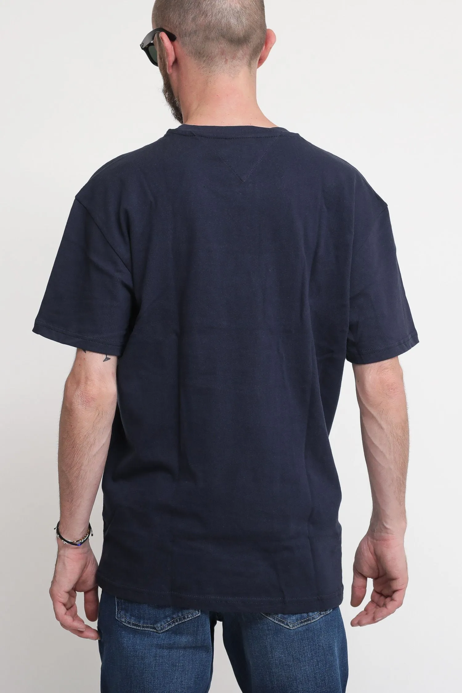 Tjm Cls Colorblock Serif Tee - Twilight Navy