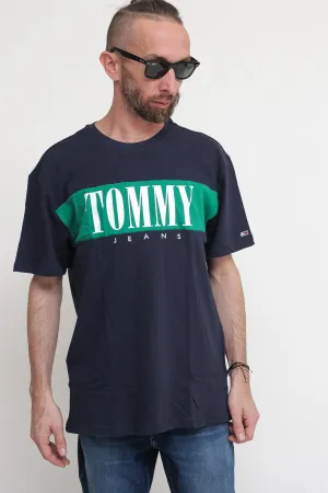Tjm Cls Colorblock Serif Tee - Twilight Navy