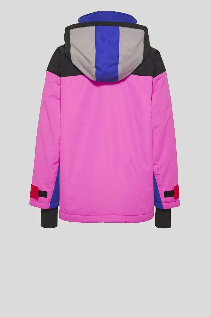 Tjm Colorblock Jacket - Vivid Fuxia Multi