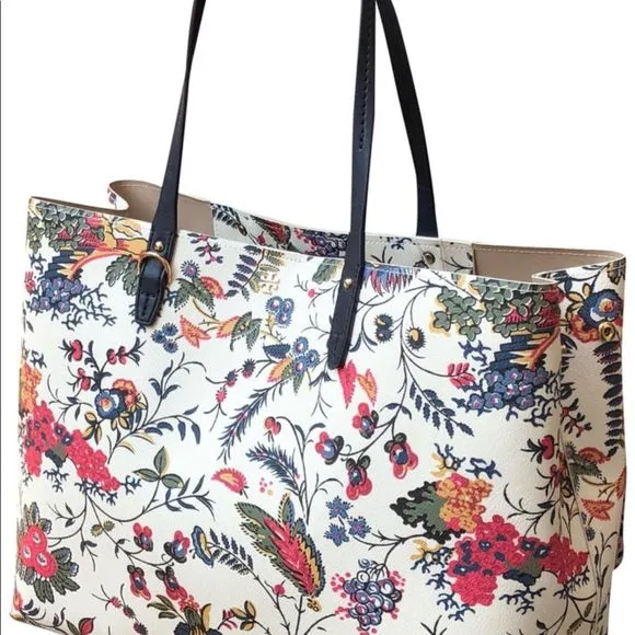 TORY BURCH KERRINGTON FLORAL TOTE BAG