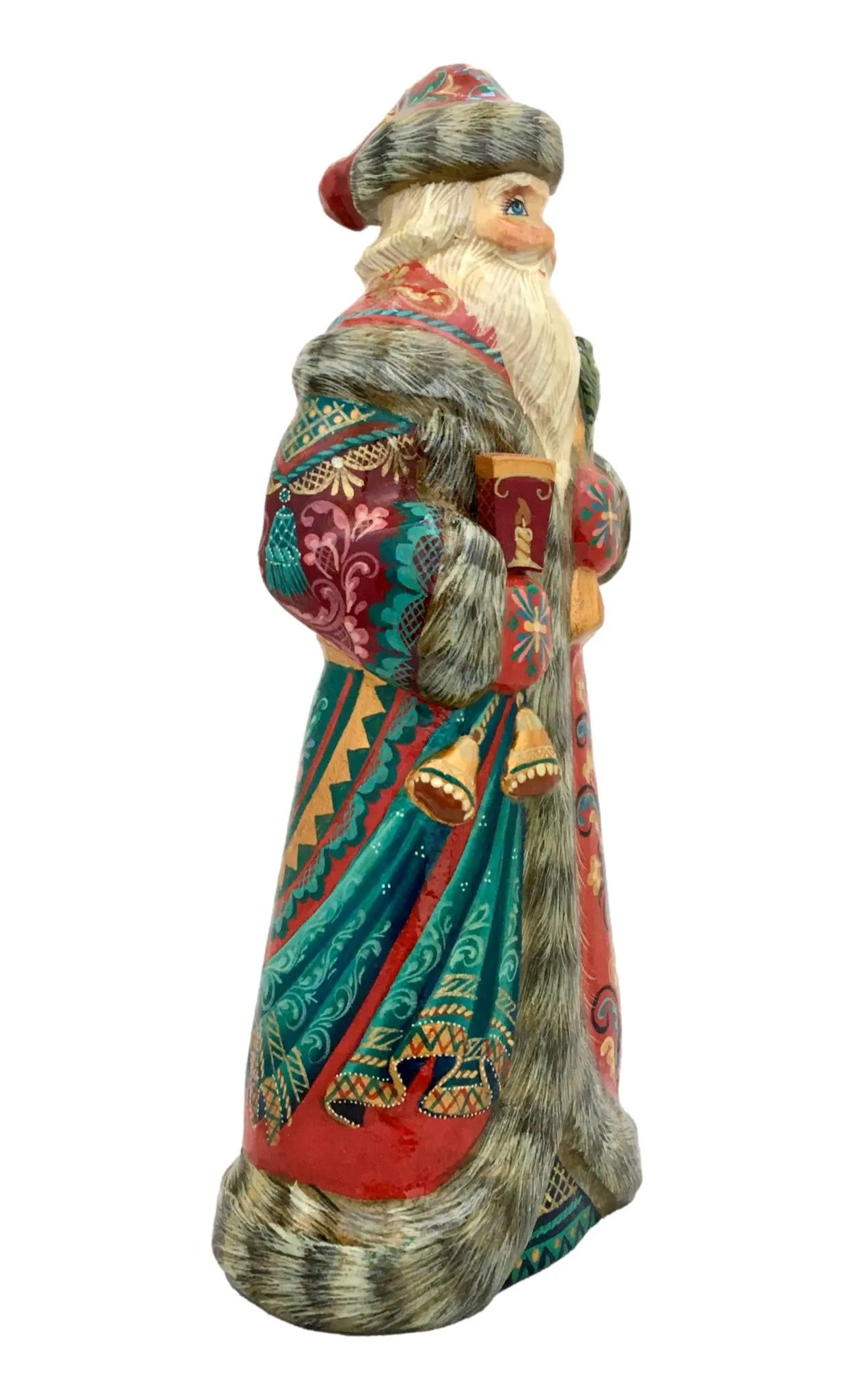 Traditional Wooden Santa Lacquered