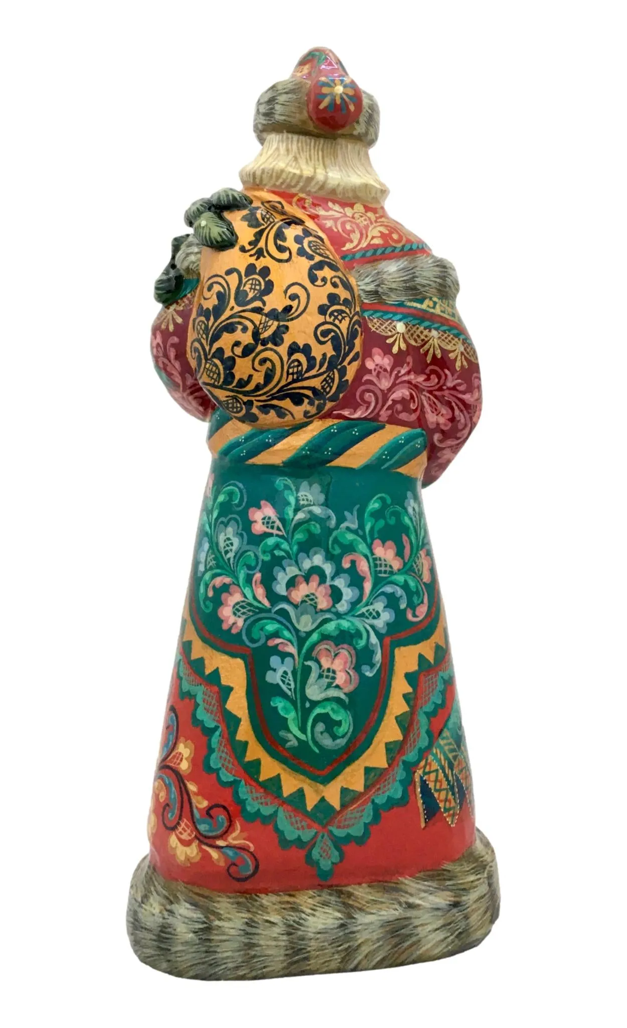Traditional Wooden Santa Lacquered