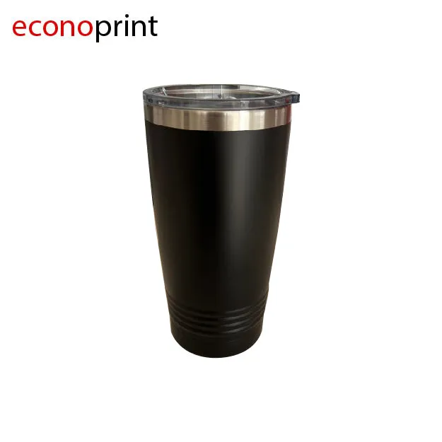 TUMBLER NEGRO MATTE NO SUBLIMABLE BASE CON TEXTURA 20 OZ