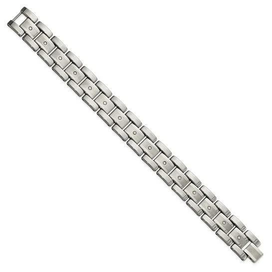 Tungsten Men's Diamond Bracelet (.30ctw)