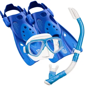 TUSA Splendive Elite Mask & Snorkel Set & Sport Light Snorkelling Fins