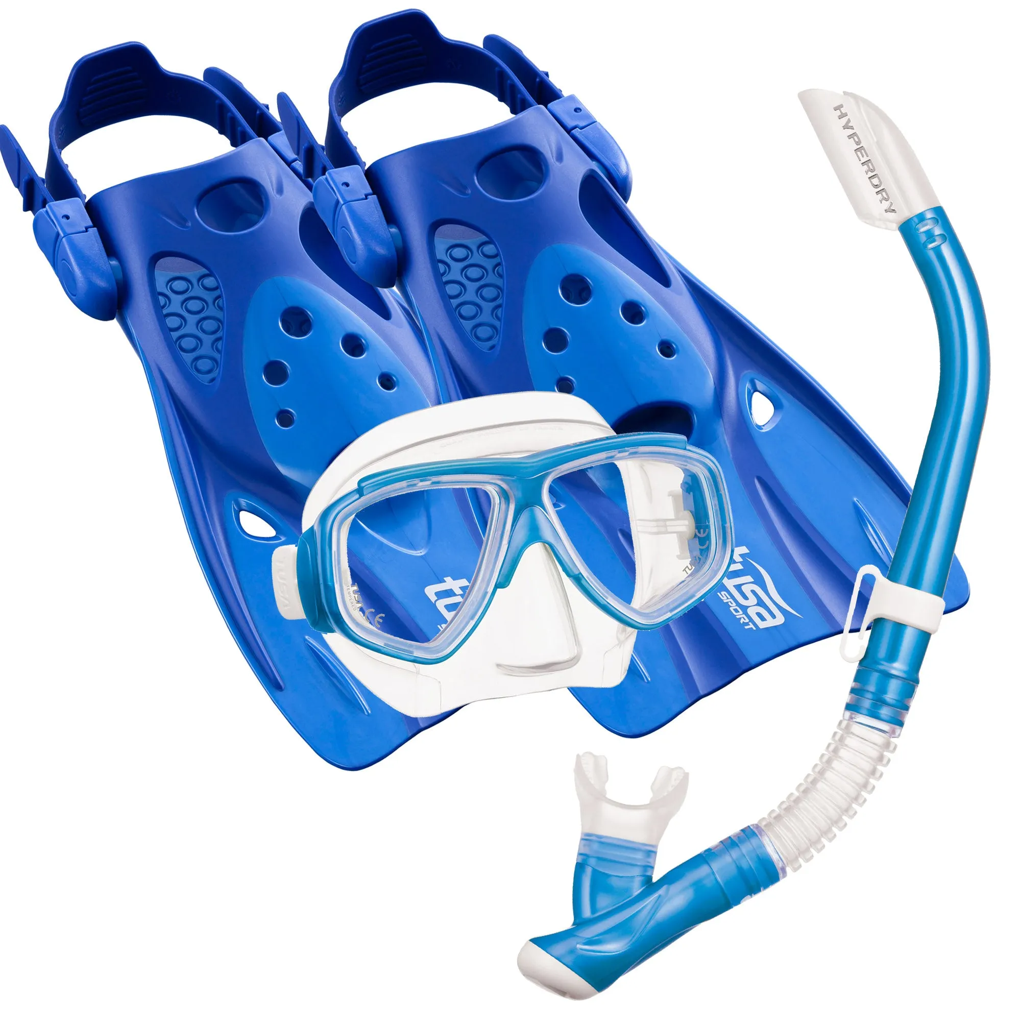 TUSA Splendive Elite Mask & Snorkel Set & Sport Light Snorkelling Fins