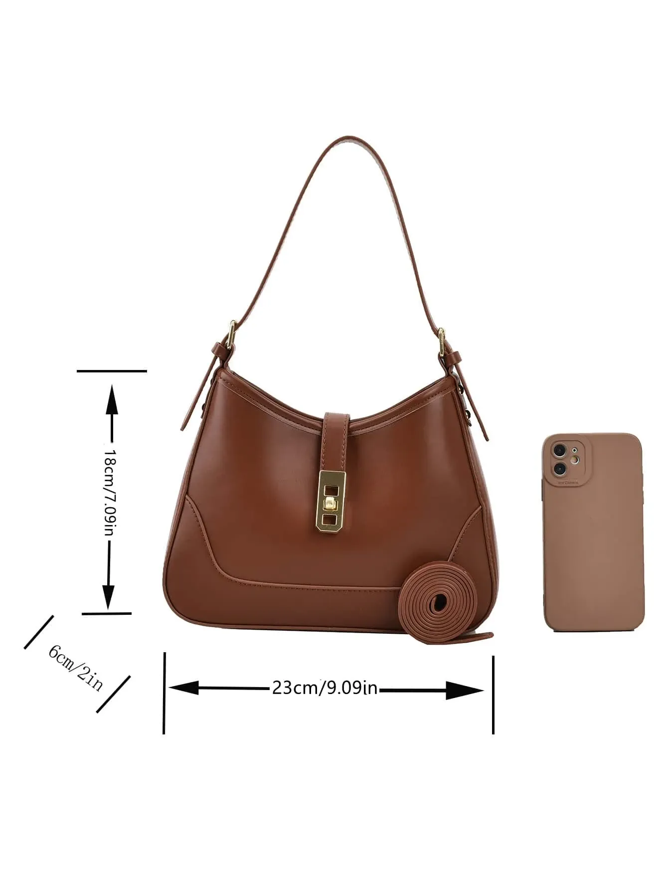 Twist Lock Hobo Bag