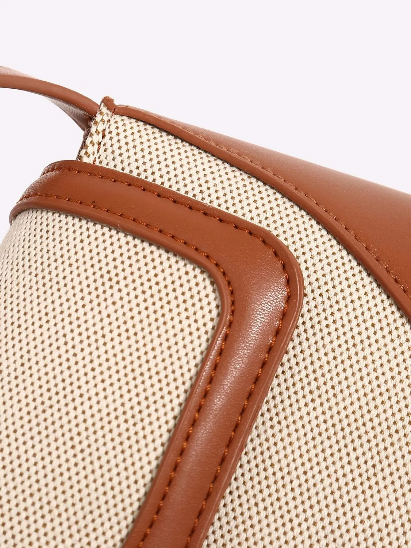 Two Tone Baguette Bag
