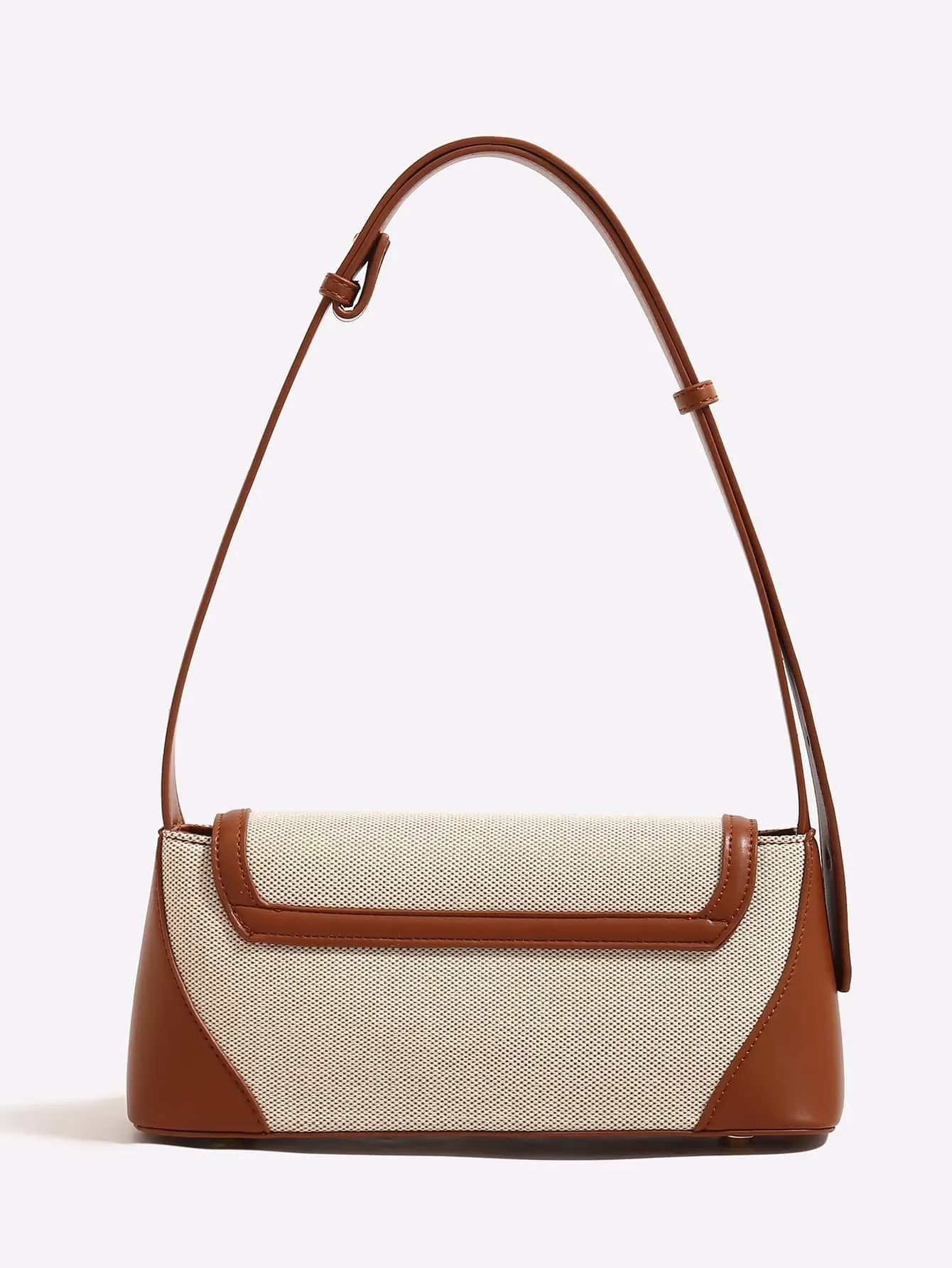 Two Tone Baguette Bag