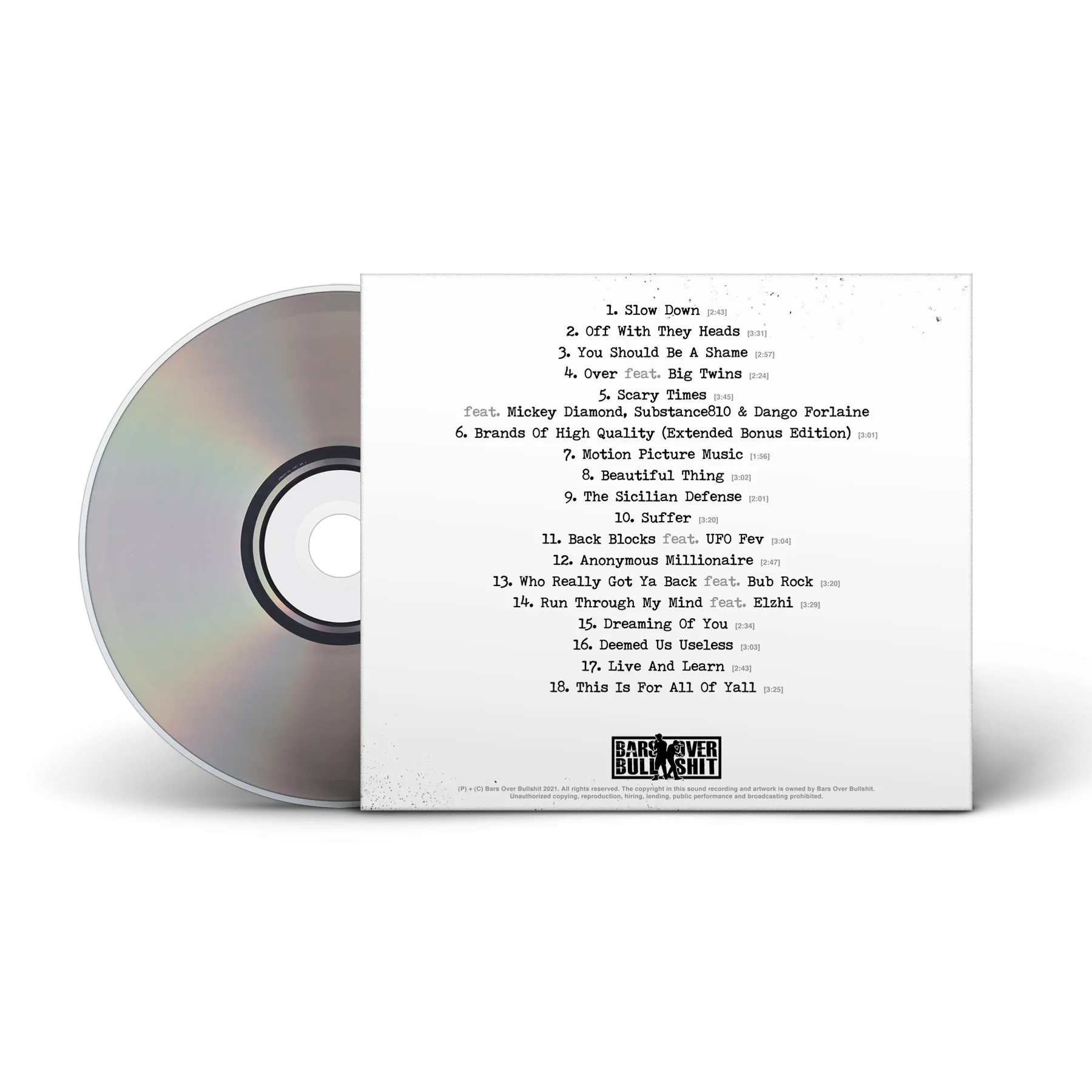 Ty Farris - No Cosign Just Cocaine 4 White Cover CD & Cassette Combo Deluxe Edition Autographed (VERY LIMITED!!) READ DESCRIPTION