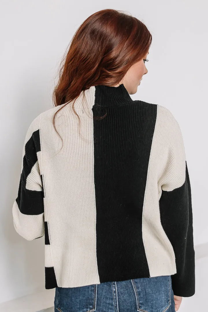 Up The Block Mock Neck Sweater