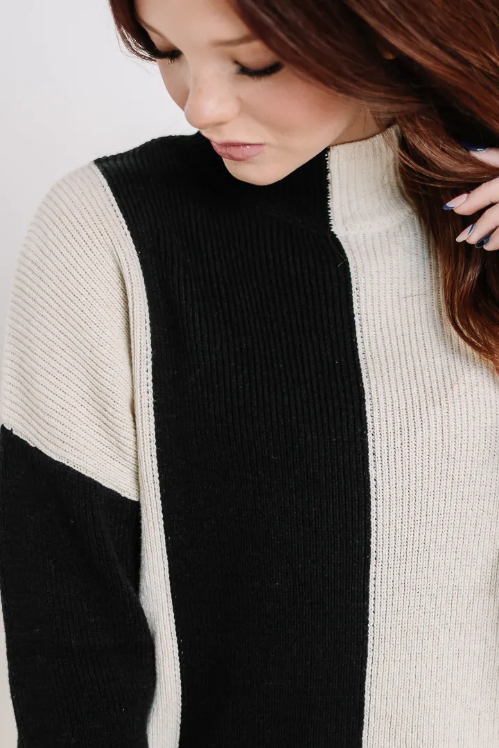 Up The Block Mock Neck Sweater
