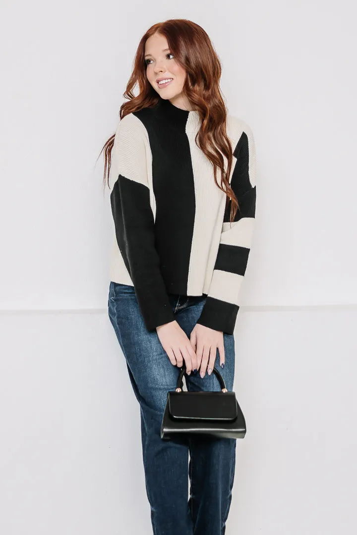 Up The Block Mock Neck Sweater