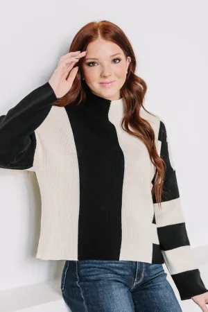 Up The Block Mock Neck Sweater