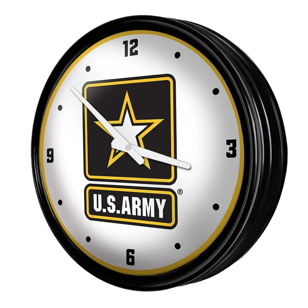 US Army: Retro Lighted Wall Clock