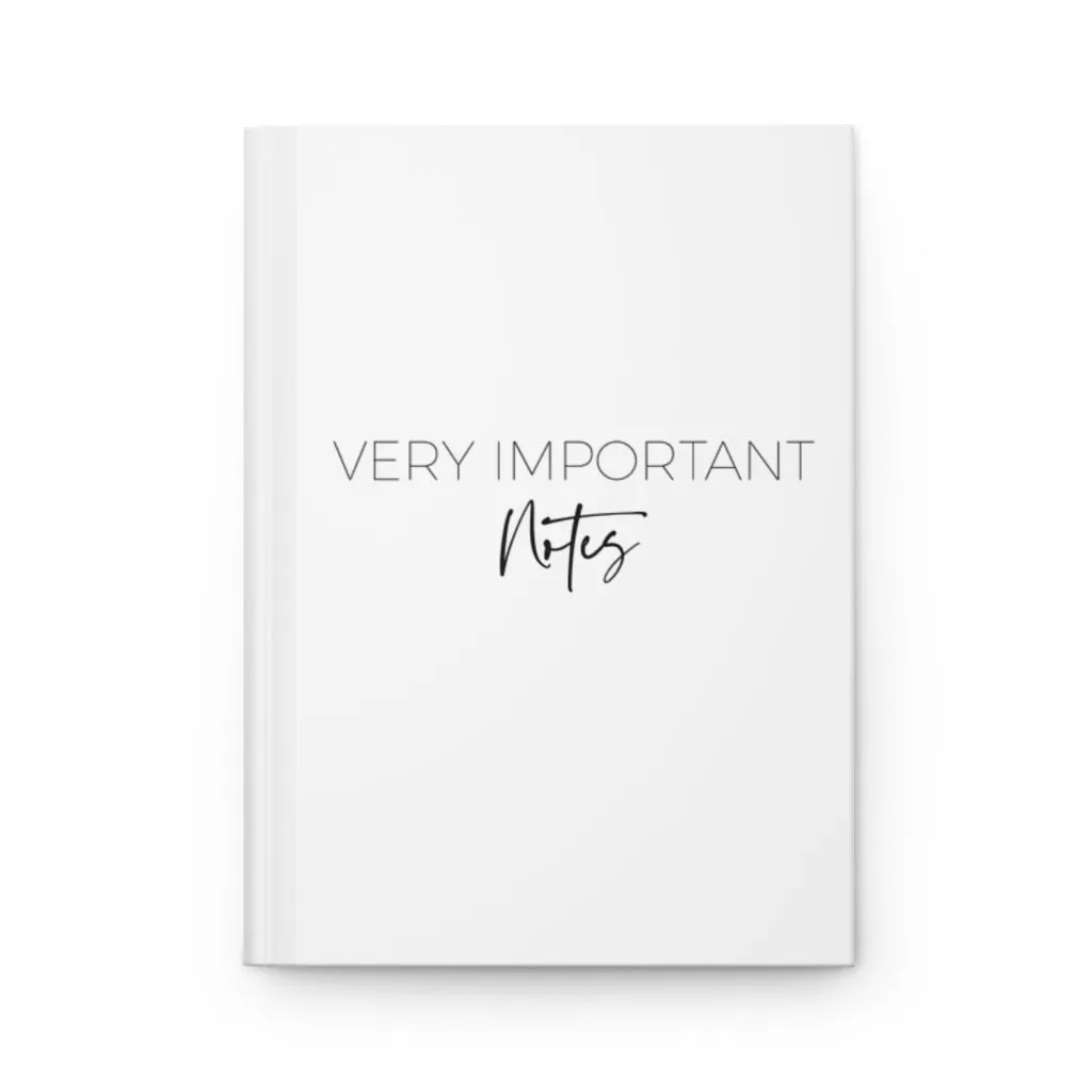 Very Important Notes - Hardcover Journal Matte