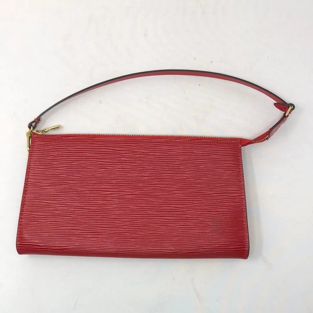 Vintage: Louis Vuitton Red Epi Leather Pochette
